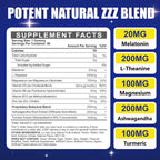 Melatonin 20mg Gummies for Adults - Sugar Free Melatonin Gummies Extra Strength with L-Theanine, Magnesium, Ashwagandha, Turmeric, D3 & Zinc - Non-Habit Forming