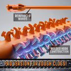 FlexiSnake Pro Drain Weasel Sink Snake Hair Clog Remover Tool, Sink, Pipe, Bathroom, Bathtub Drain Cleaner, 18-inch Long, Flexible, Made in The USA, 10 Pack Reusable Wands and Removable Handle