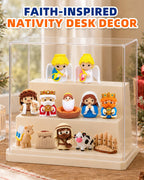 Nativity Advent Calendar 3D Printed Nativity Set Toys Gift for Toddler Kids