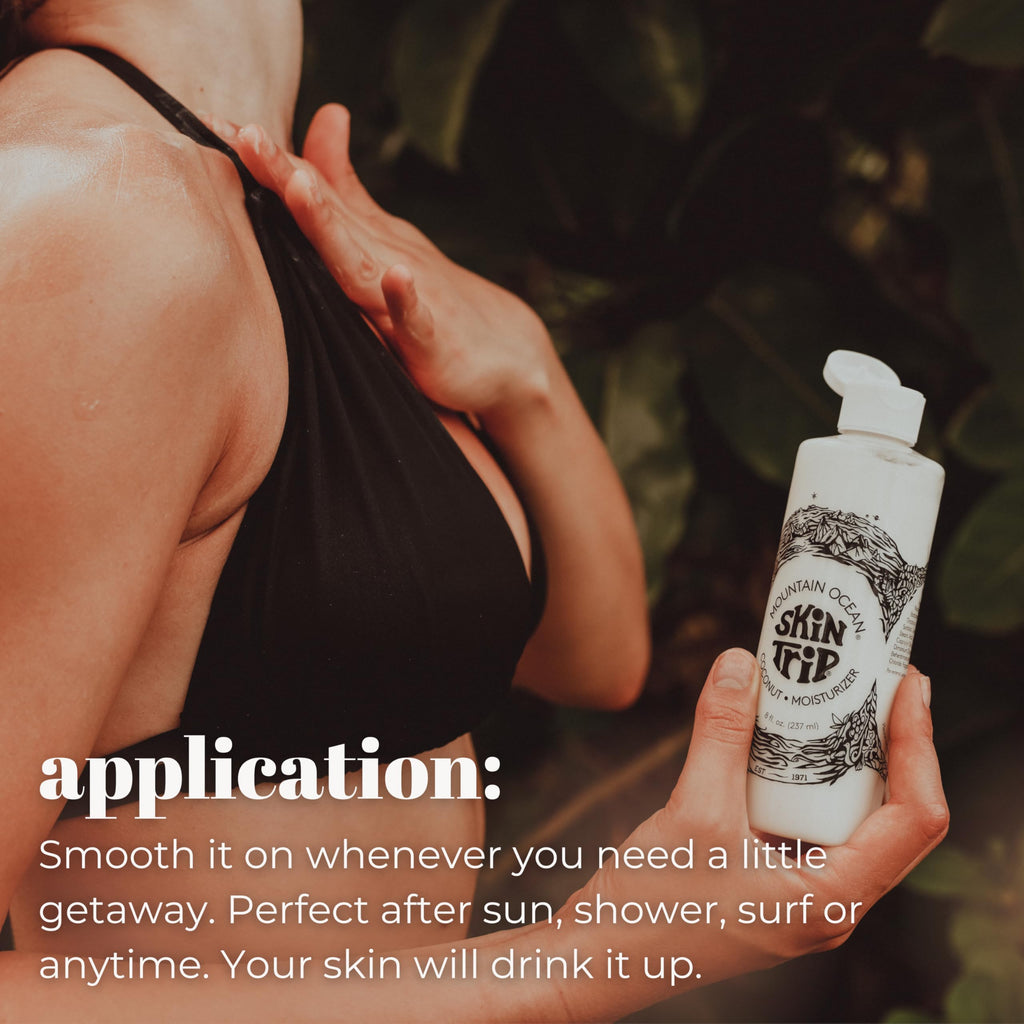 Mountain Ocean The Original Skin Trip Coconut Body Lotion, 8 Oz (Pack of 3), Lightweight, Fast Absorbing Moisturizer, with Coconut Oil, Aloe Vera, & Lanolin (New Look, Same Formula)