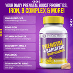 ProCare Health Prenatal Bariatric Multivitamin with Iron (60 Easy to Swallow Capsules) – for Women, Bariatric Vitamins for Gastric Bypass & Gastric Sleeve (1 Month Supply)