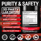 [Ultra Strength] Tart Cherry Gummies Extract with Turmeric & Ginger - Natural Tart Cherry Supplement for Uric Acid Cleanse Support & Recovery Gummies