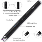 SUPRUS Candle Electric USB Lighter Safety Switch Rechargeable Flameless Plasma Windproof Pocket Size (Black&Black&Black)