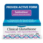 EuroMedica Clinical Glutathione - Antioxidant Supplement for High Absorption - Dietary Supplement with L-Glutathione - Vegan Supplement to Support Cell Health - 60 Slow Melt Tablets