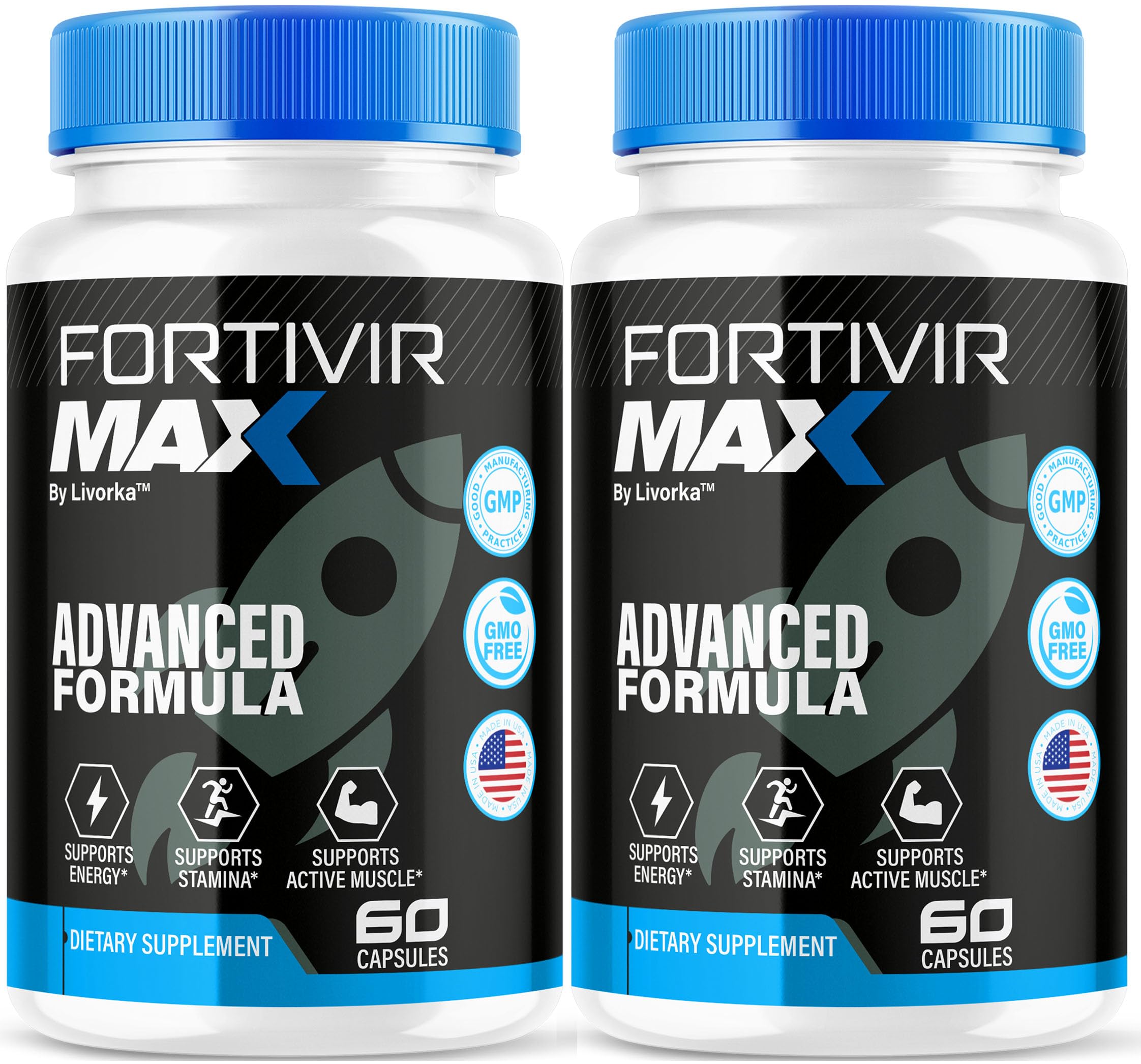 (2 Pack) Fortivir Max Capsule - Fortivir Max Advanced Formula Pills - Maximum Strength, FortivirMax All Natural Premium Support for Overall Health and Wellness Reviews, 120 Capsules for 2 Months