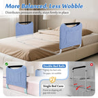 Mybow Double Bed Rail, U Bar for Medical Bedside Safety Assisting Rails, Railing Support for Elderly Adults Under Mattress Handrail, Hospital Dual Bed Rails for Seniors Twin Full Queen Adjustable Rail
