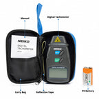 NEIKO 20713A Digital Tachometer, Noncontact Laser Photo Sensor with 2.5 to 99,999 RPM Accuracy, RPM Gauge Marker with Batteries Included