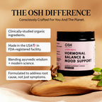 Ayurvedic Hormone Balance for Women | Cortisol Reducer | Mood, Energy, & Sleep Support | Regulates Estrogen | Stress Relief | Ashwagandha, Rhodiola, & Shatavari | Made in USA | 60 Ct. - OSH Wellness