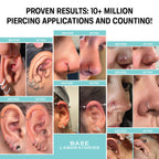 BASE LABORATORIES Piercing Aftercare Kit: Keloid & Piercing Bump Solution Oil(15ml) + Piercing Aftercare Spray (4oz) - for Keloid Bump Removal & Cleansing Soothing Piercings Before & After