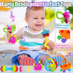 Baby Rattles 0-6 Months: Baby Toys Rattles for Babies 6-12 Months Infant Toys 0-3 Months Newborn Toys Teething Toys 3-6 Months - Baby Rattle Socks Baby Gifts for Boy Girl