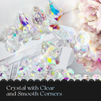SNAIL GARDEN 202PCS Crystal Suncatcher Kit with 3D Wind Spinners,DIY Suncatcher Kits for Adults,Rainbow Window Prism Hanging Crystals,Colorful Ornament Pendant Window Charms for Garden,Car,Bedroom