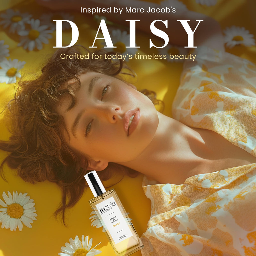 Instyle Fragrances, Inspired by Marc Jacobs' Daisy, Women���s Eau de Toilette, CLEAN, Vegan, Paraben-Free, Never Tested on Animals, 3.4 Fluid Ounces