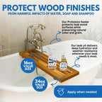 EcoDecors Loveable 24 oz Spray Bottle Teak Oil and Loveable Protection 16 oz Teak Sealer For Outdoor Furniture