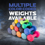 Yes4All 6 lbs Dumbbells Neoprene with Non Slip Grip ��� Great for Total Body Workout ��� Total Weight: 12 lbs (Set of 2)