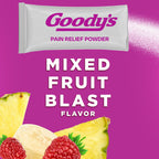 Goody's Pain Relief Powders, Extra Strength Headache Powder Mixed Fruit Blast, 24 ct (Pack of 1)