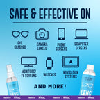 Ultra Clarity Powered by Nano Magic Eyeglass Lens Cleaning Spray 22oz Value Pack | 2 2oz Sprays, 6oz Spray, 2 6oz Refills, 5 Microfiber Cloths | Ideal for Glasses, Phone, Screens, Coated Surfaces