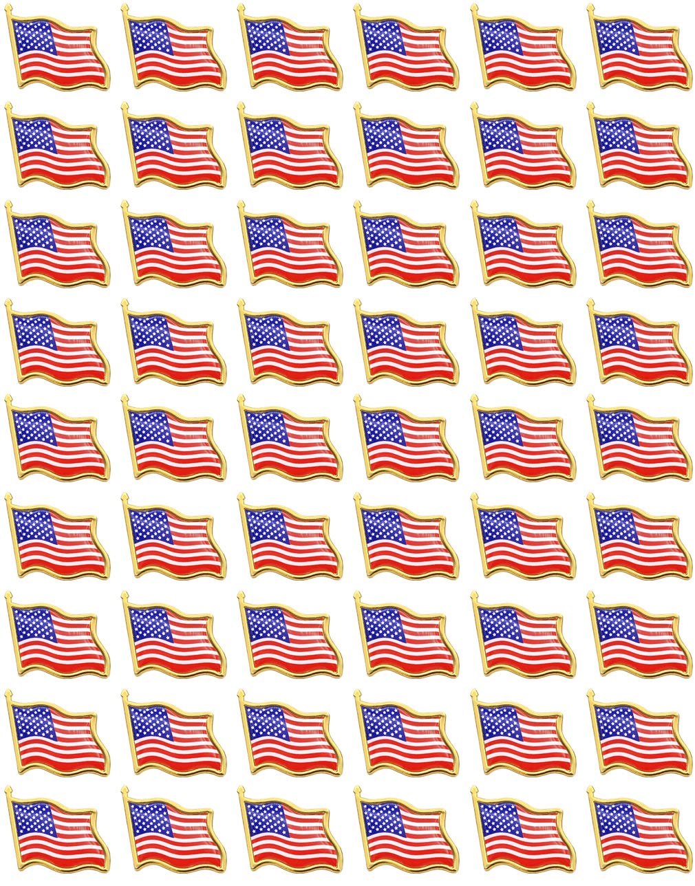MEUUT American Flag Lapel Pins Bulk 100 PCS US Flag Pin for Patriotic Event