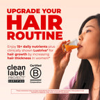MARYRUTH'S Liquid Multivitamin+Hair Growth | Clinically Tested for Thicker Hair & Facial Wrinkles in Women | Biotin 10000mcg | Lustriva Hair Growth Supplement | Skin Care | Age 18+ | 30 Fl Oz