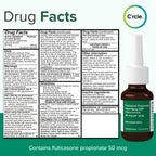 Fluticasone Nasal Spray Allergy Relief - 24 Hour Non Drowsy Allergy Nasal - Nose Spray Relief for Sinus Allergies - Prescription Strength Fluticasone Propionate 50mcg - 4 Month Supply