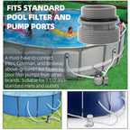 TonGass (4-Pack) 40mm to 1 1/2" Filter Hose Conversion Kit, Above Ground Pool Adapter Connects 40mm Hoses to Standard 1 1/4" or 1 1/2" Filter Ports