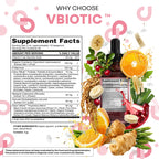 Clean Nutraceuticals VBiotic Vaginal Probiotic for Women Liquid Drops | Cranberry Uva Ursi Horsetail D-Mannose Prebiotics Marigold & Black Cohosh Vaginal Health Supplement | pH Balance