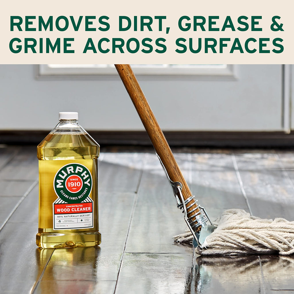 Murphy Oil Soap Concentrated Formula, Wood Cleaner, No-Rinse Floor Cleaner, Citronella Oil Scent, 32 fl oz Bottle (3 Pack)