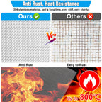 Valchoose 4PACK Stainless Steel Woven Wire Mesh Never Rust 11.8"X8.2"