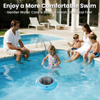 Solar Pool Ionizer – Durable Copper Anode & Oversized Solar Panel for Pools Up to 45,000 Gallons, Maintain Water Clarity with Minimal Maintenance