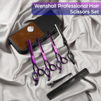 Wenshall Hair Cutting Scissors Professional 6.89 inch Barber Scissors Multifunctional Salon Thinning Scissors Straight Shears Tools for Mother Father Friends' Christmas Gift