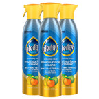 Pledge Antibacterial Multisurface Cleaner Spray, Wood Furniture, Stainless Steel, and Electronics Cleaner, Sanitizes as Cleans, Remove Dust and Messes - Fresh Citrus Scent, 9.7oz, Pack of 3