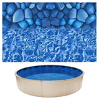 VEVOR 24-ft Round Above Ground Pool Liner, Unibead Pool Liners, Upgraded Thickened Gauge, 52inch Wall Height, Designed for Steel Sided Above-Ground Swimming Pools