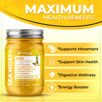 WELLNESS LABSRX Irish Sea Moss Gel Raw - Wildcrafted Superfood Seamoss Gel - Pineapple Flavor, Vitamin and Mineral-Rich from Pristine Caribbean Waters, Immune and Digestive Health Support - 10 oz.