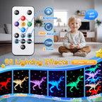 Staryou Dinosaur Toys for Kids 3-5, 【Remote+3 Films+93 Effects】 Dinosaur Toys for Kids 2-4, 【3 Timer+5 Brightness】 Toys for 3 Year Old Boys, Rotate 3 Year Old Boy Gift, 5 Year Old Boy Birthday Gift