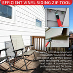 TonGass 2-Pack Vinyl Siding Removal Tool with Extra Long Non-Slip Grip Handle, Steel Blade Vinyl Installation and Removal Tool, The Ultimate Vinyl Siding Zip Tool, Avoid Damaging Vinyl Siding Tool