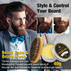 Beard Kit for Men, 3 Beard Oil Scents, Beard Care Gift Set for Dad, Husband