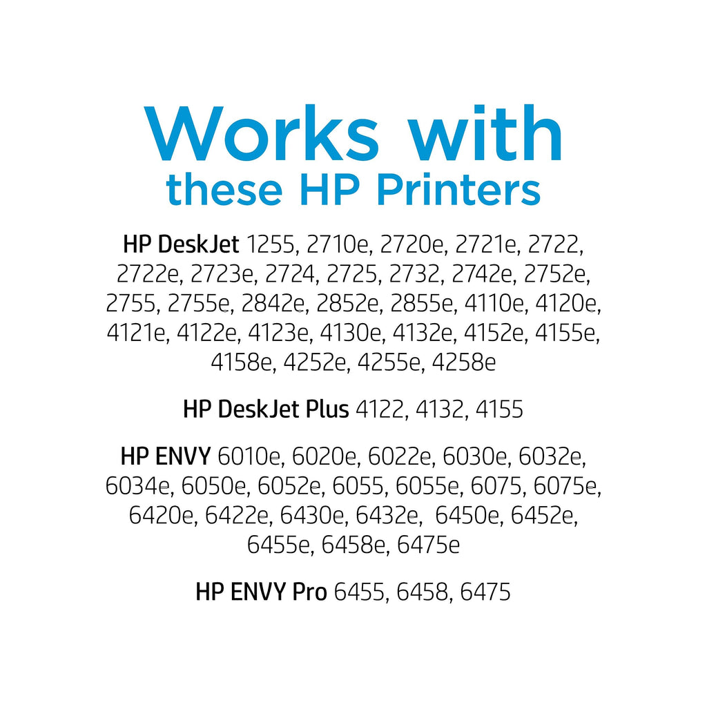 HP Original 67 Tri-Color / 67XL Black Ink Cartridges (2-Pack) | Works DeskJet 1255, 2700, 4100 Series Envy 6000, 6400 Series | Eligible for Instant Ink | 3YP30AN
