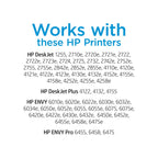 HP Original 67 Tri-Color / 67XL Black Ink Cartridges (2-Pack) | Works DeskJet 1255, 2700, 4100 Series Envy 6000, 6400 Series | Eligible for Instant Ink | 3YP30AN