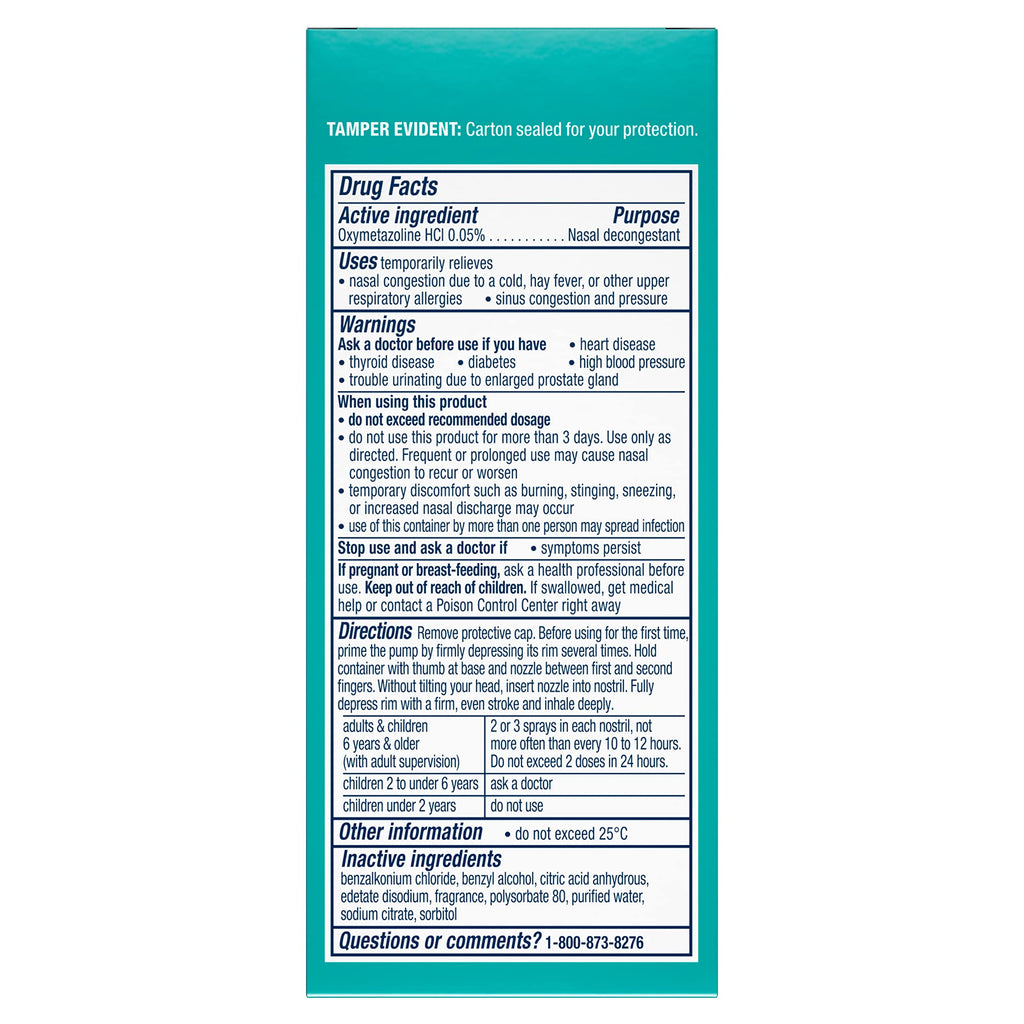 Vicks Sinex Severe Nasal Spray, Original Ultra Fine Mist, Decongestant Medicine, Relief from Stuffy Nose Due to Cold or Allergy, & Nasal Congestion, Sinus Pressure Relief, 265 Sprays (Pack of 2)