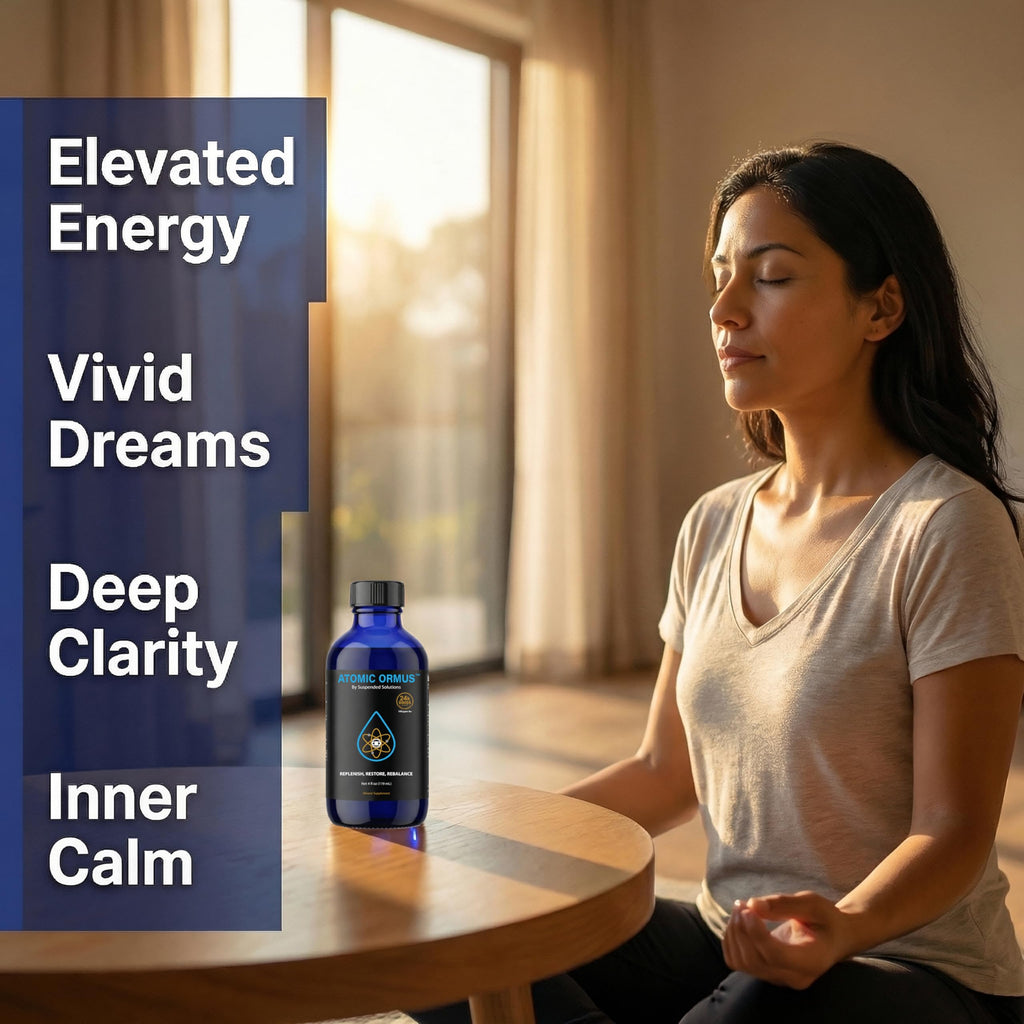 Suspended Solutions Liquid Monoatomic 24k Gold ORMUS – 4oz, 24k Gold Platinum Iridium ORMUS, Energetically Enhanced, Memory, Energy, Stamina & Vitality, Vegan Supplement