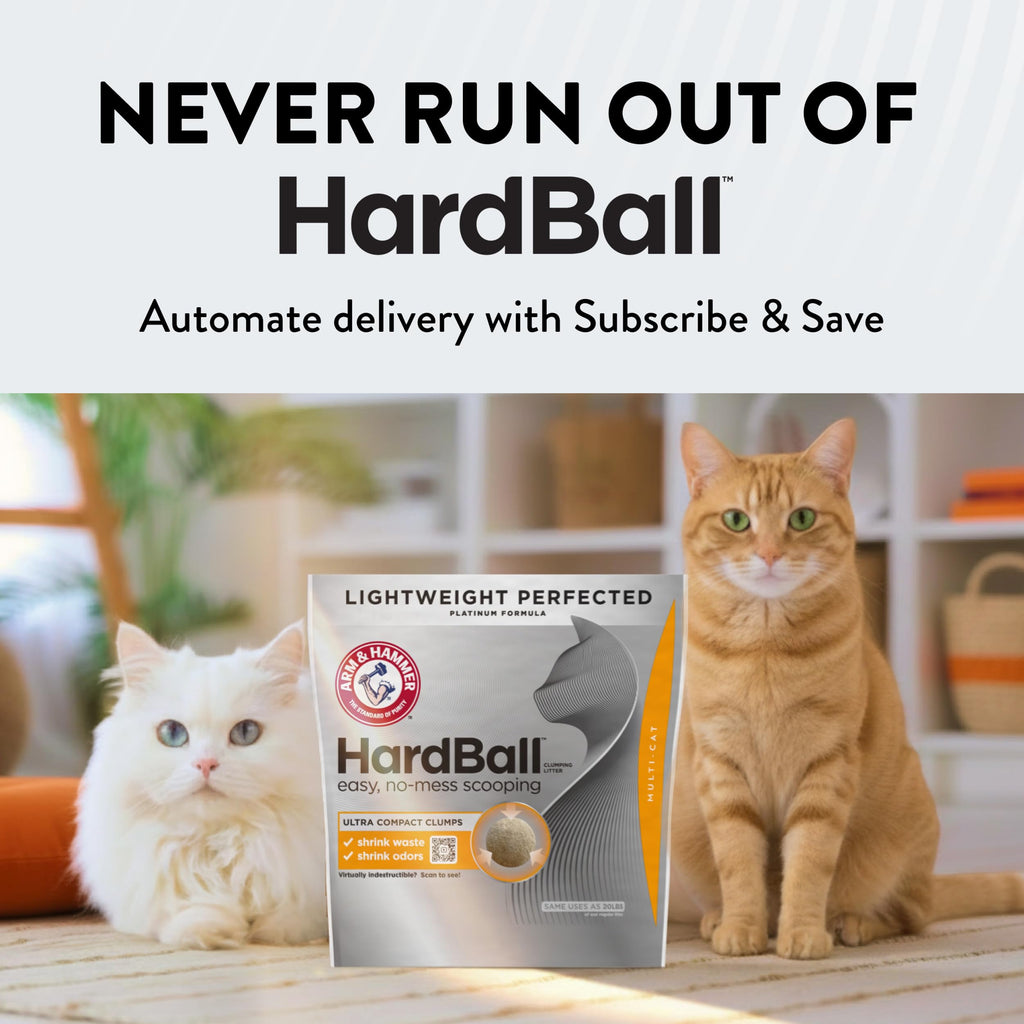 ARM & HAMMER HardBall Clumping Cat Litter, Garden Bloom, 8.5 Lbs