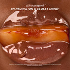 Gisou Honey Infused Hydrating Lip Oil, Nourishing Lip Moisturizer for Dry Lips (Glazed Plum)