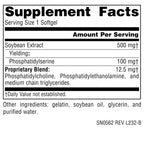 Source Naturals Phosphatidyl Serine Complex Stablilized Enzyme Supplement 500mg - 100% Pure - 60 Softgels