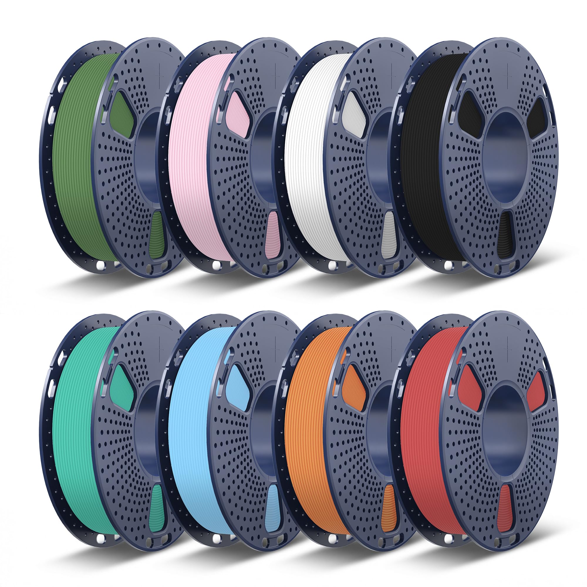 TECBEARS High Speed PLA 3D Printer Filament，Matte PLA Filament 1.75mm for High Speed 50-600mm/s, High Toughness Matte Filament, Blue 1KG