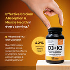 Sandhu's Vitamin D3 K2 Magnesium 5000 IU, 120mcg K2 Capsules 120 Count (Pack of 2) | with VIT B6, Zinc & Quercetin | D3K2 Supports Superior Absorption, Energy, Immune, Muscle Health for Men & Women
