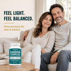 Happee Candida Cleanse Detox Supplement, Gut & Digestive Health, 90 Caps