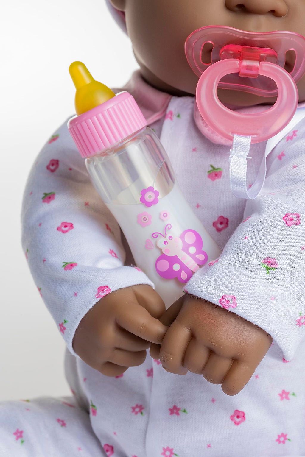 JC Toys - La Baby | African American 20-inch Large Soft Body Baby Doll | Washable | Removable Pink Outfit w/ Hat and Pacifier | For Children 2 Years +