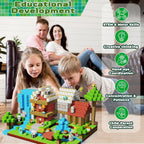 ToyUnited 200PCS Magnetic Blocks - Magnetic Building Blocks, Magnet Cubes Game, Stacking Forest Set, STEM Montessori Sensory Stacking Toys for Kids, Birthday Gifts for Boys and Girls Age 3+ Years Old