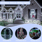 66FT 200 LED Fairy Lights Plug in, 8 Modes Twinkle Lights Cool White