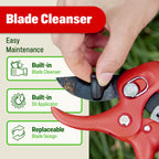 DUROX - Ratchet Pruning Shears, Garden Shears with 3X Cutting Power. Effort-Saving Heavy-Duty Anvil Pruners. Replaceable Blade Cutting Blade Design. Ideal Secateurs for Precise Trimming, Model DGR-01