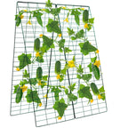 Kyrieval 48" Hx 18" L Cucumber Trellis for Garden A Frame Plant Support for Raised Bed, Outdoor Indoor Plant Garden Trellis for Climbing Plants